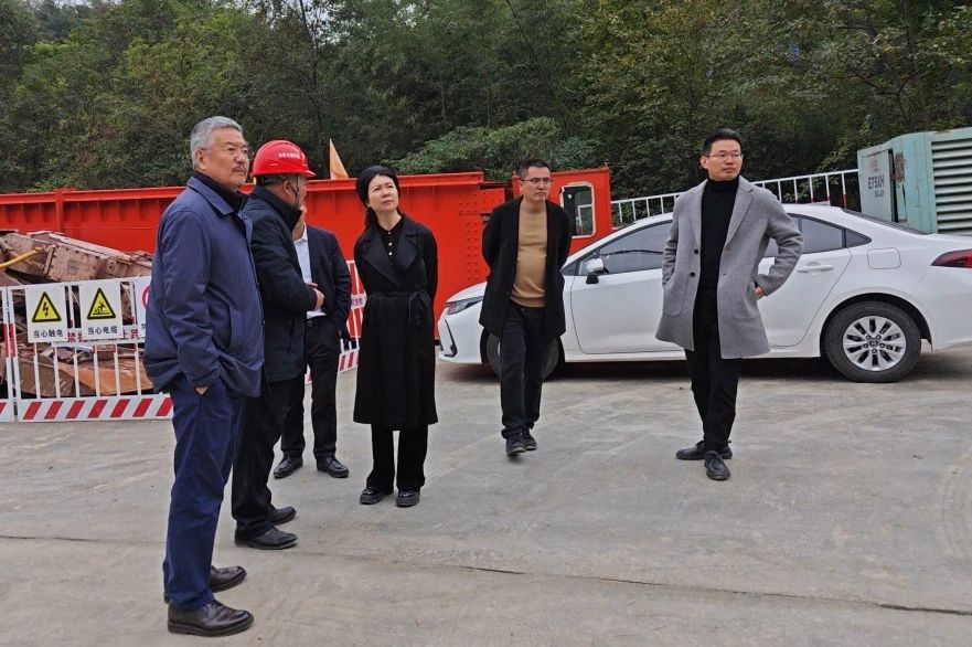 都江堰市委常委、市總工會(huì)主席羅雪梅到都江堰項(xiàng)目檢查指導(dǎo)工作