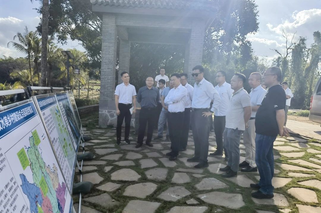 海南省水務廳黨組成員、副廳長余倫創到海南定安項目調研指導工作