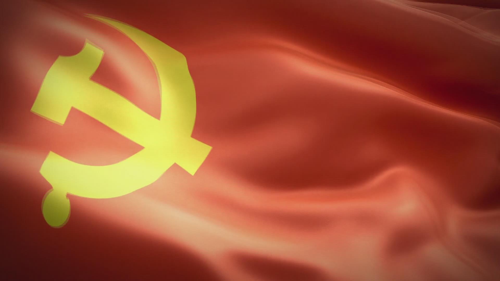 風展黨旗美如畫