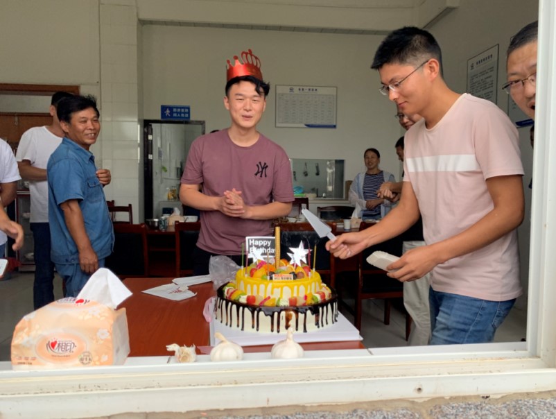 樅陽縣農村自來水并網PPP項目部舉辦員工集體生日會