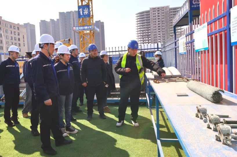 沈陽市渾南水務集團排水公司到渾南第二配水廠施工現場觀摩學習